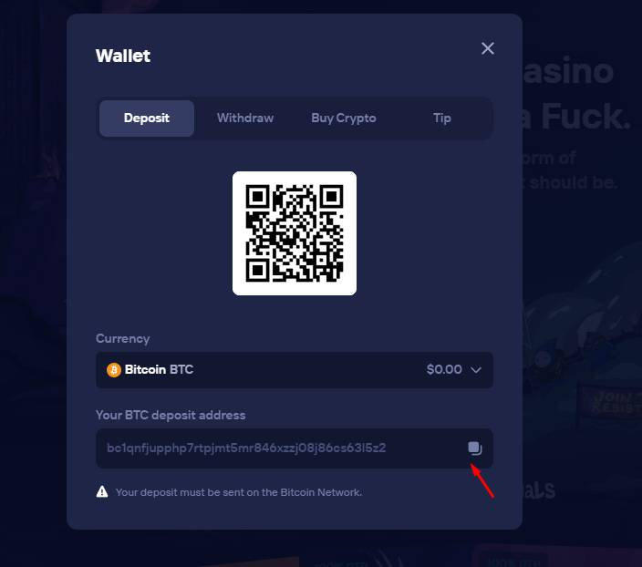 Duel crypto stortingsadres